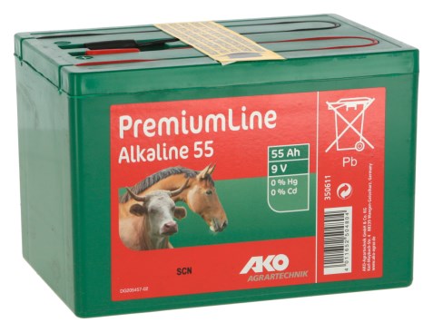 Alkaline Trockenbatterie 9Volt 55/75/120/170Ah
