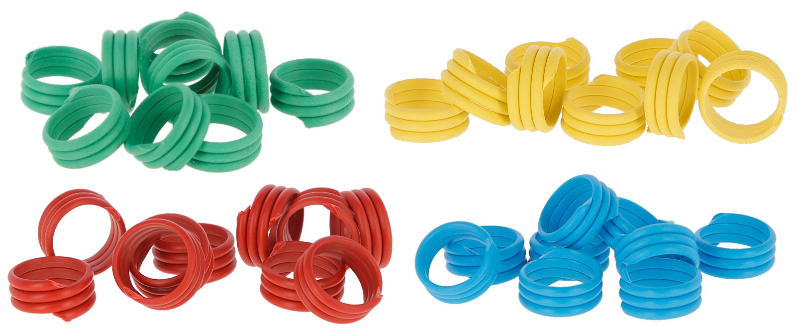 Spiralringe für Hühner, Puten, Fasane 25 Stück -extra stark-