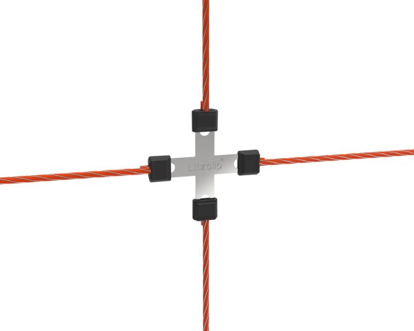 Litzclip® Litzen-Kreuzverbinder Edelstahl 5 Stück