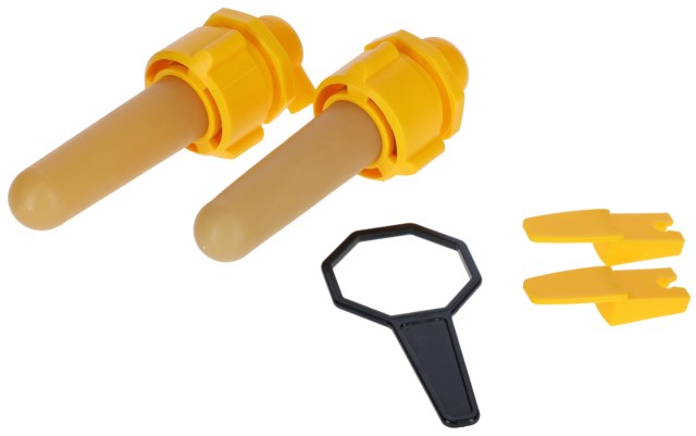 Hygieneventil mit Sauger und Montageschlüssel - 2 Stück