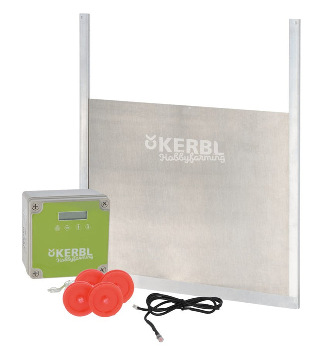 Automatische Hühnertür Komplett-Set, inkl. Schiebetür, versch. Größen