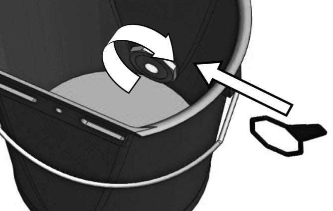 Tränkeeimer mit Hygieneventil 8 Liter