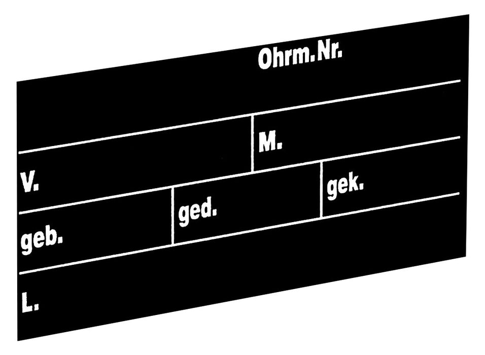 Stalltafel für Rinder versch. Größen