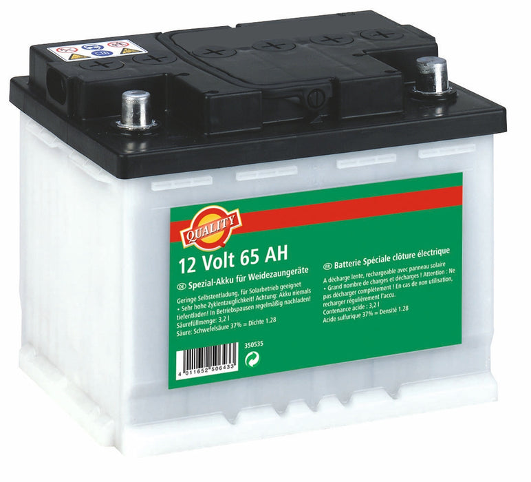 12V-Spezialakku 65 AH, pass. für Ako-Weidezaungerä