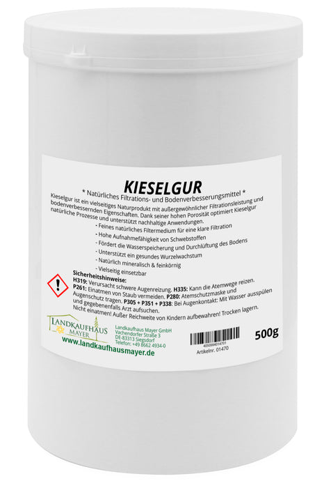 Kieselgur - Natürliches Filtrations- und Bodenverbesserungsmittel