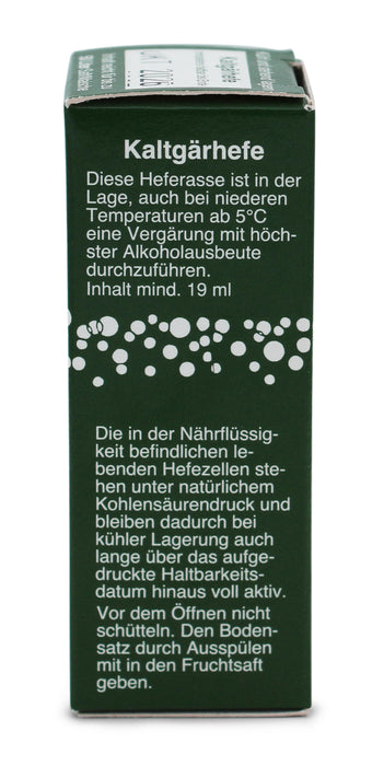 Reinzuchthefe (Kaltgärhefe) flüssig -ausreichend für 50 Liter- 19ml