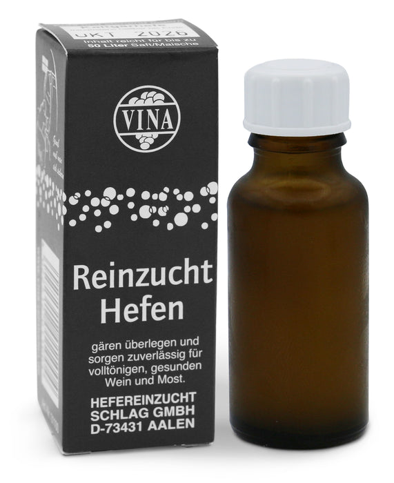 Reinzuchthefe (Kaltgärhefe) flüssig -ausreichend für 50 Liter- 19ml
