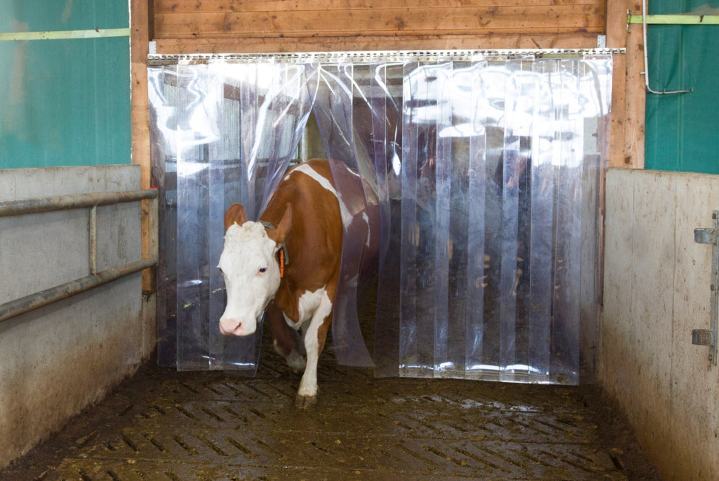 Streifenvorhang/Pendeltürfolie PVC - meterweise oder 25m Rolle