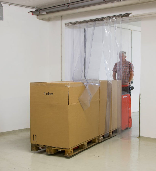 Streifenvorhang/Pendeltürfolie PVC - meterweise oder 25m Rolle