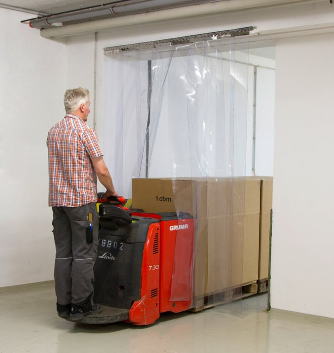 Streifenvorhang/Pendeltürfolie PVC - meterweise oder 25m Rolle