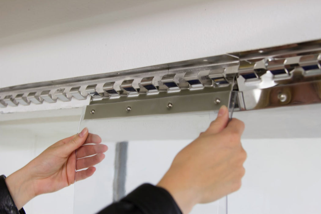 Hakenleiste für PVC-Streifenvorhang 100cm