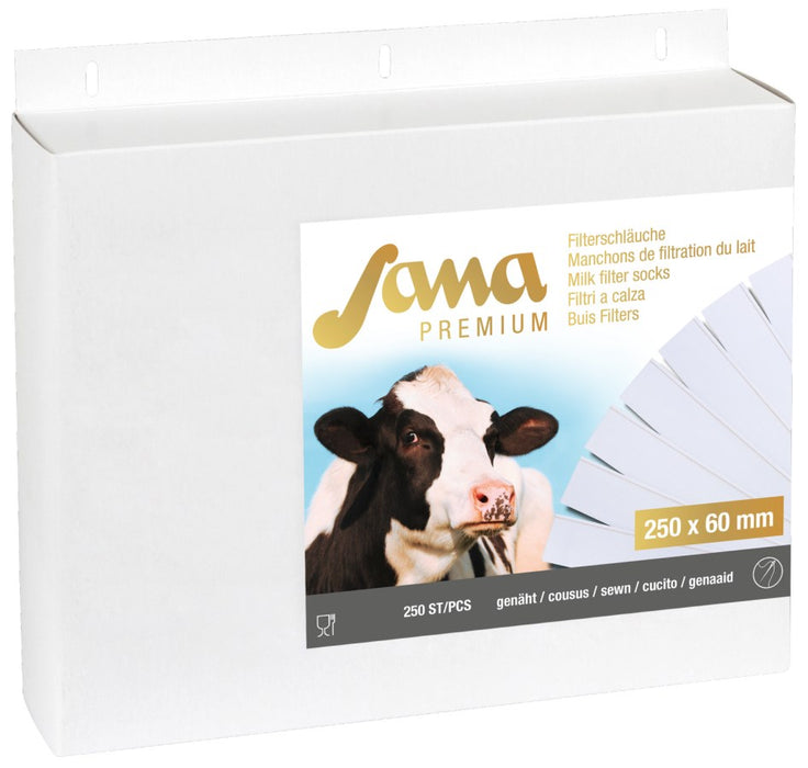 Sana Milchfilter Premium 250 Stück/200Stück genäht - versch. Längen