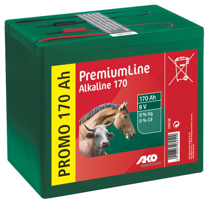 Alkaline Trockenbatterie 9Volt 55/75/120/170Ah