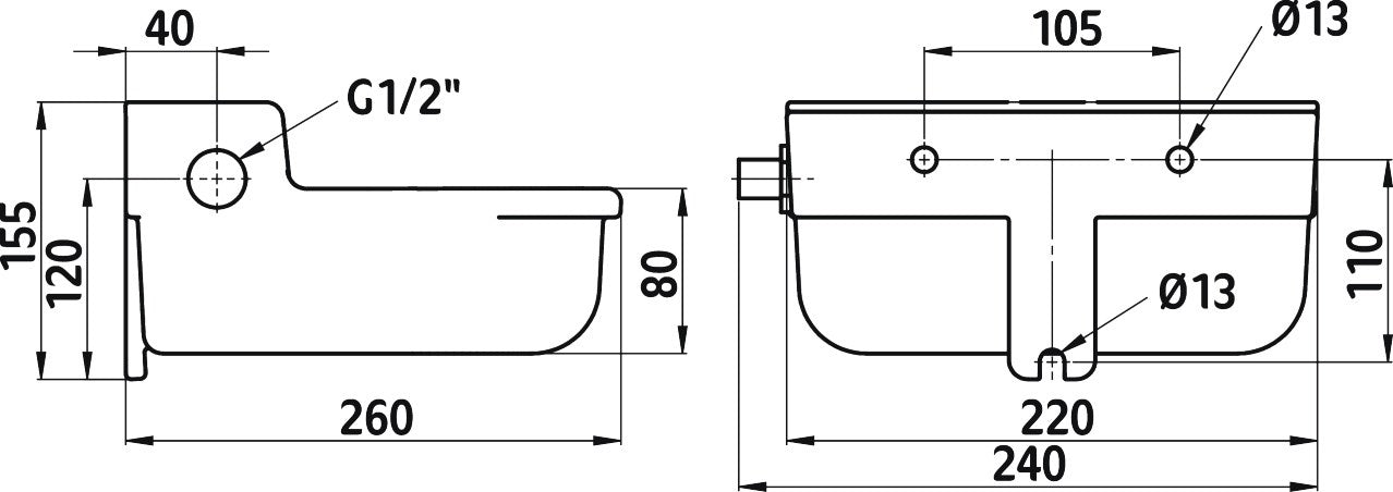 Schwimmertränkebecken 2 l Guss grün