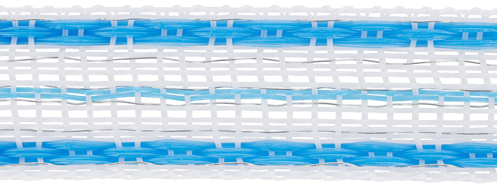 PlatinumLine Weidezaunband weiß/blau – 200 m, 20 oder 40 mm Breite