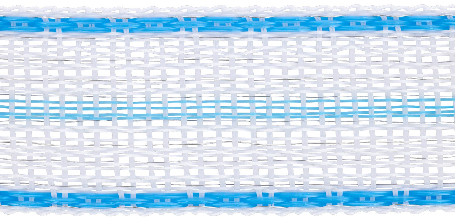 PlatinumLine Weidezaunband weiß/blau – 200 m, 20 oder 40 mm Breite