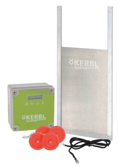Automatische Hühnertür Komplett-Set, inkl. Schiebetür, versch. Größen