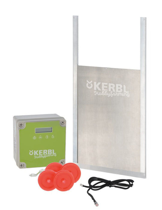 Automatische Hühnertür Komplett-Set, inkl. Schiebetür, versch. Größen