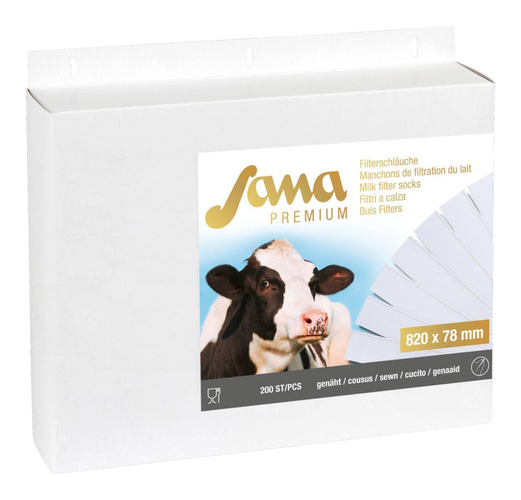 Sana Milchfilter Premium 250 Stück/200Stück genäht - versch. Längen