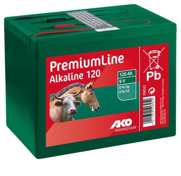Alkaline Trockenbatterie 9Volt 55/75/120/175/210Ah