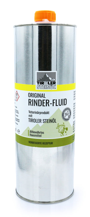Tiroler Steinöl Rinder Fluid Bremsenöl für Rinder und Pferde 1000ml