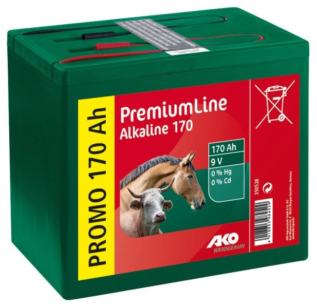 Alkaline-Batterie 9Volt 75/120/170Ah