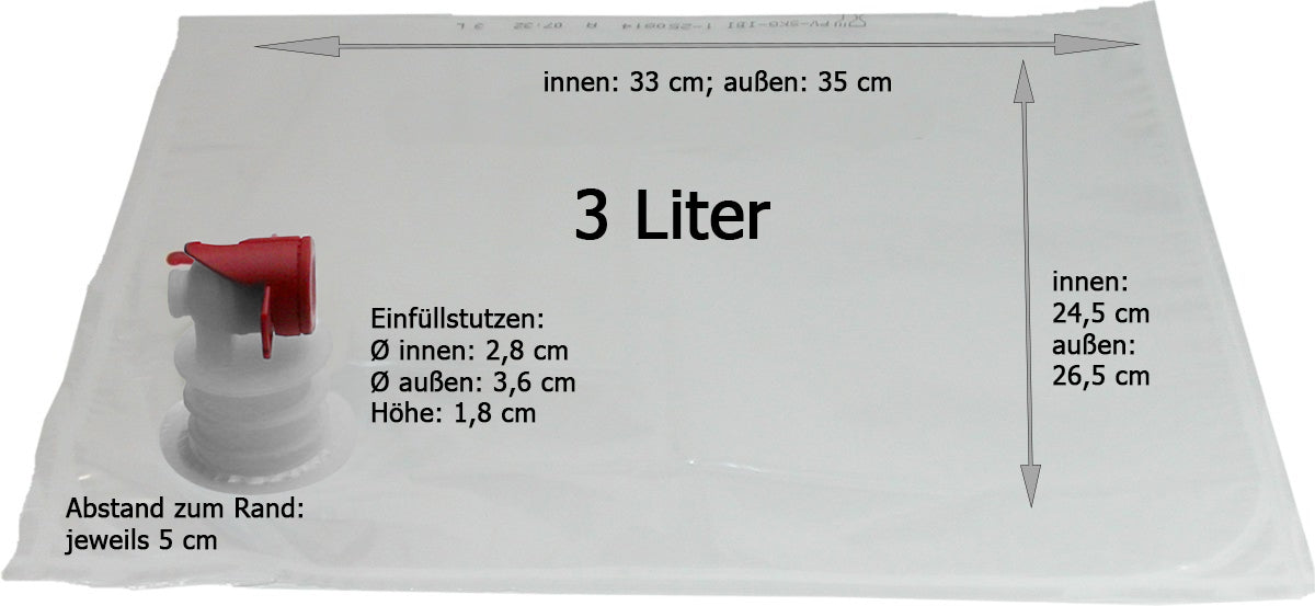 Bag in Box Beutel 10l/5l/3l
