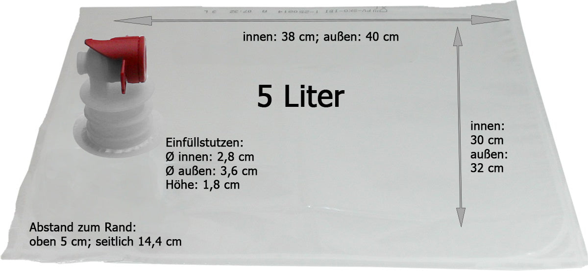 Bag in Box Beutel 10l/5l/3l