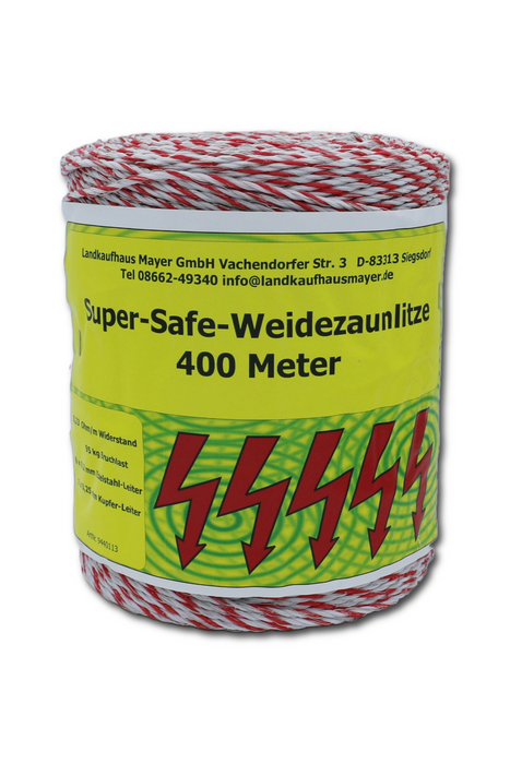 Super-Safe Weidezaunlitze 400 Meter