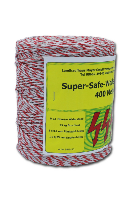 Super-Safe Weidezaunlitze 400 Meter